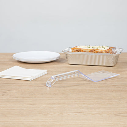 Cater Tek Clear Plastic Serving Spatula - Recyclable - 10" - 100 count box