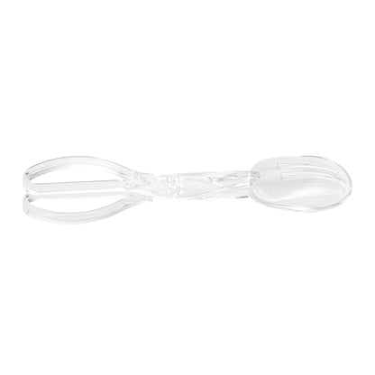 Cater Tek Clear Plastic Salad Tongs - Recyclable - 11 1/2" x 2 3/4" x 2 3/4" - 10 count box