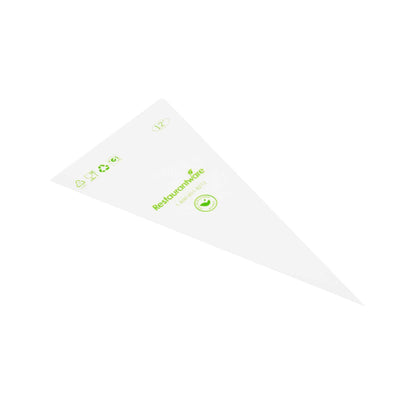 Pastry Tek Clear Plastic Pastry Piping Bag - Biodegradable - 12" x 6" - 100 count box
