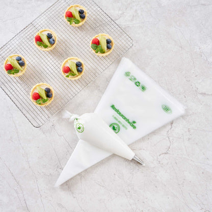 Pastry Tek Clear Plastic Pastry Piping Bag - Biodegradable - 18" x 8 3/4" - 100 count box
