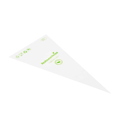 Pastry Tek Clear Plastic Pastry Piping Bag - Biodegradable - 21" x 10 1/4" - 100 count box