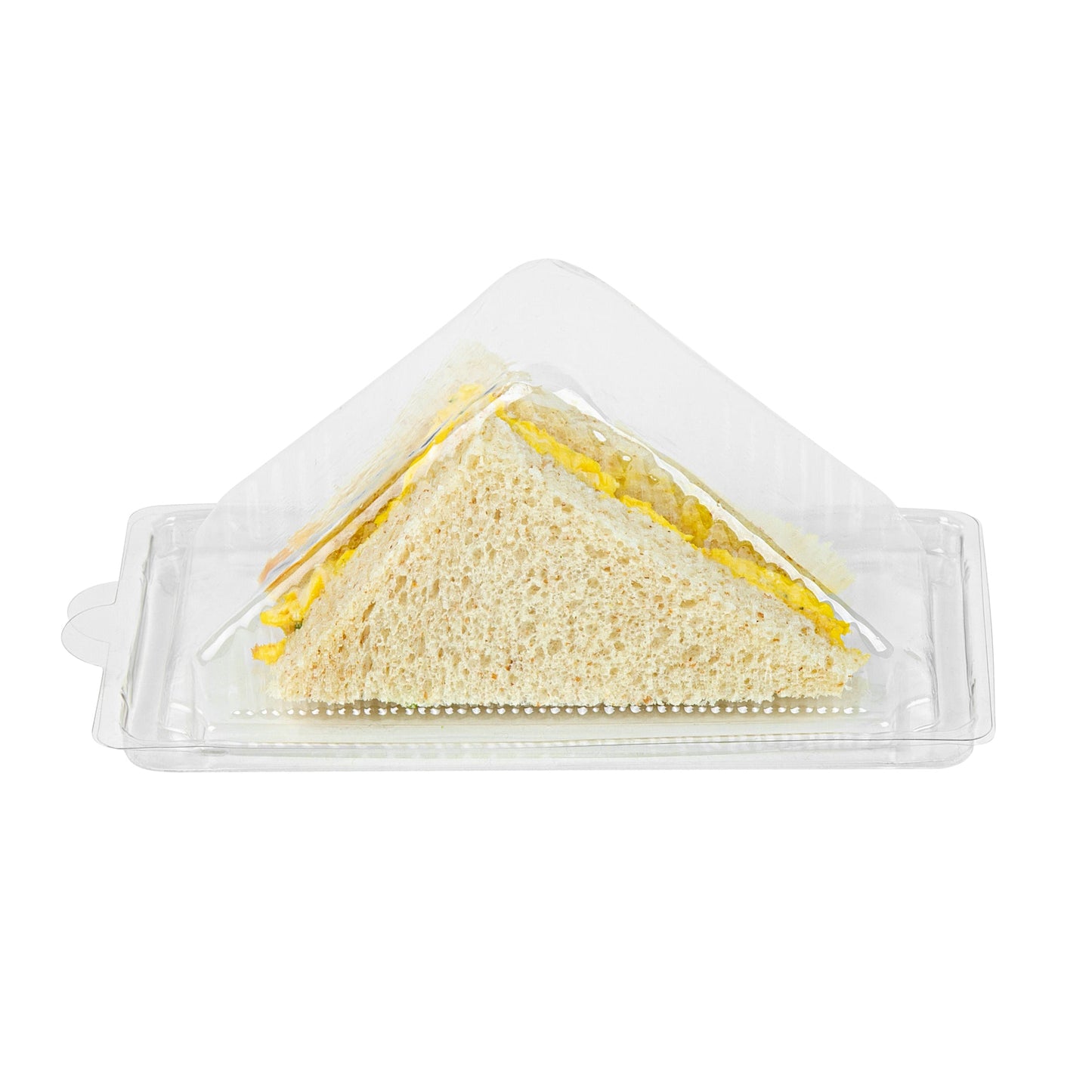 Thermo Tek 10 oz Triangle Clear Plastic Sandwich Container - with Lid - 6 1/4" x 3 1/4" x 3" - 100 count box