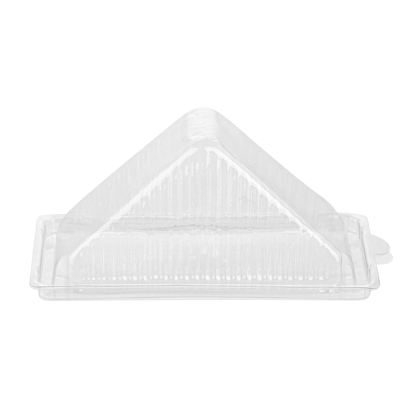 Thermo Tek 10 oz Triangle Clear Plastic Sandwich Container - with Lid - 6 1/4" x 3 1/4" x 3" - 100 count box