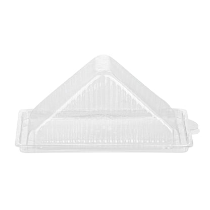 Thermo Tek 10 oz Triangle Clear Plastic Sandwich Container - with Lid - 6 1/4" x 3 1/4" x 3" - 100 count box