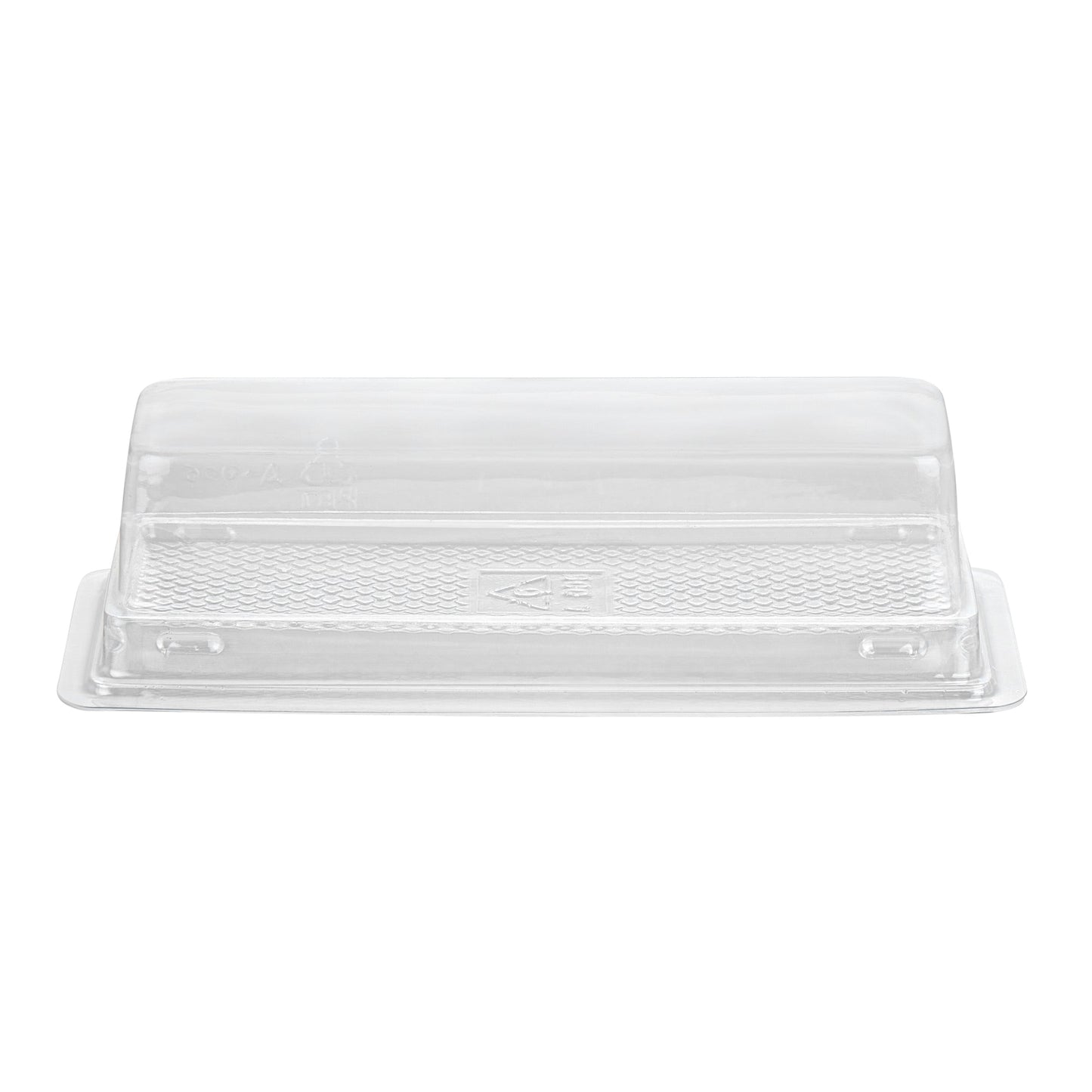 Thermo Tek 9 oz Rectangle Clear Plastic Pastry Box - with Lid - 7 3/4" x 2 3/4" x 2 1/4" - 100 count box
