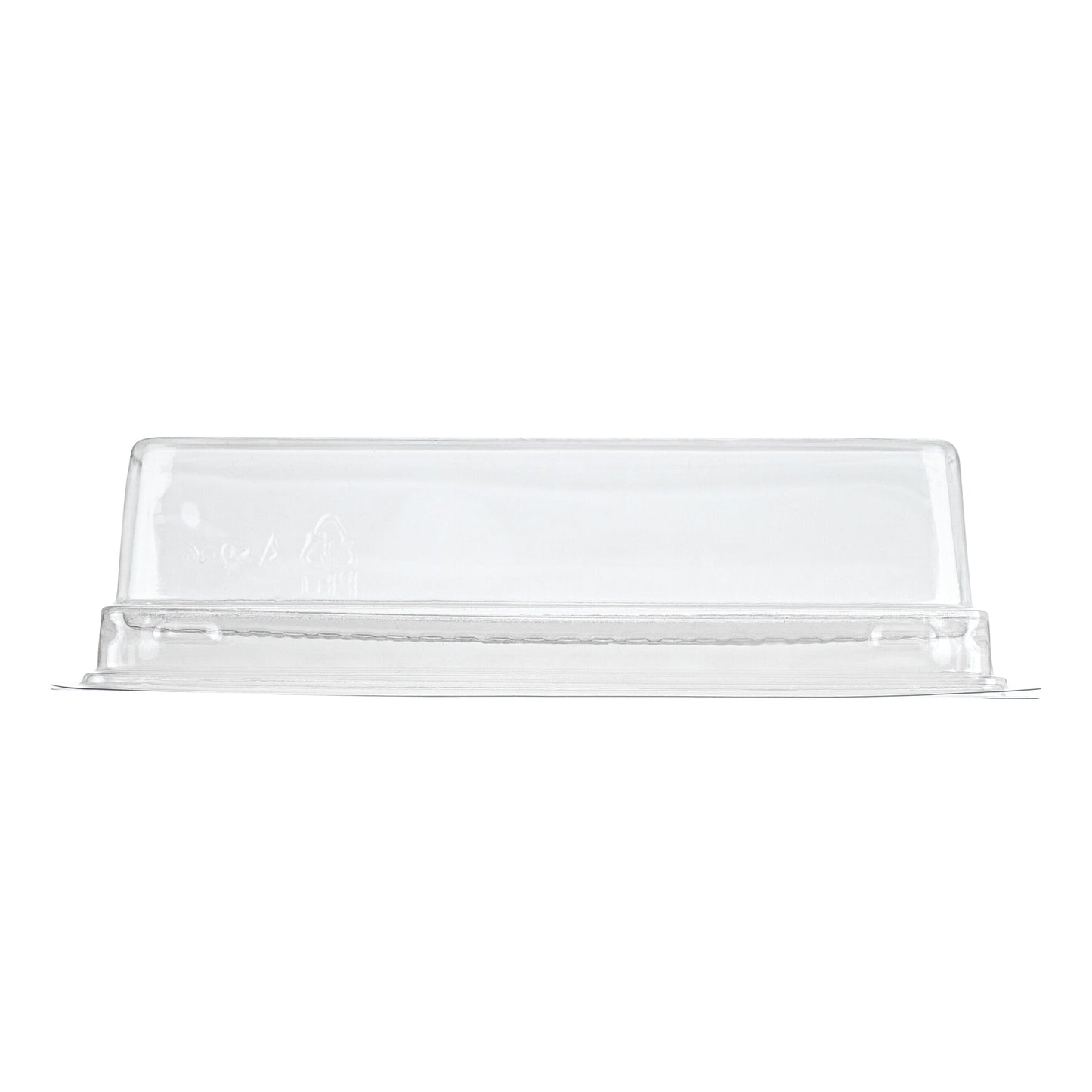 Thermo Tek 9 oz Rectangle Clear Plastic Pastry Box - with Lid - 7 3/4" x 2 3/4" x 2 1/4" - 100 count box