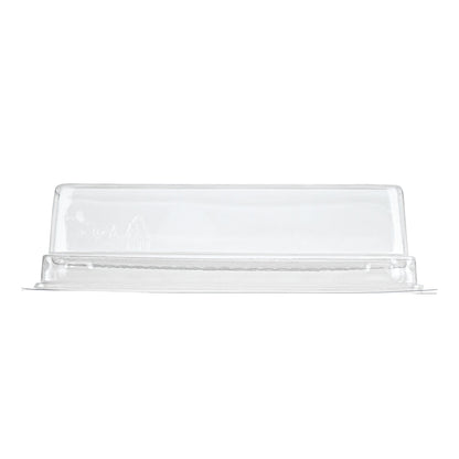 Thermo Tek 9 oz Rectangle Clear Plastic Pastry Box - with Lid - 7 3/4" x 2 3/4" x 2 1/4" - 100 count box