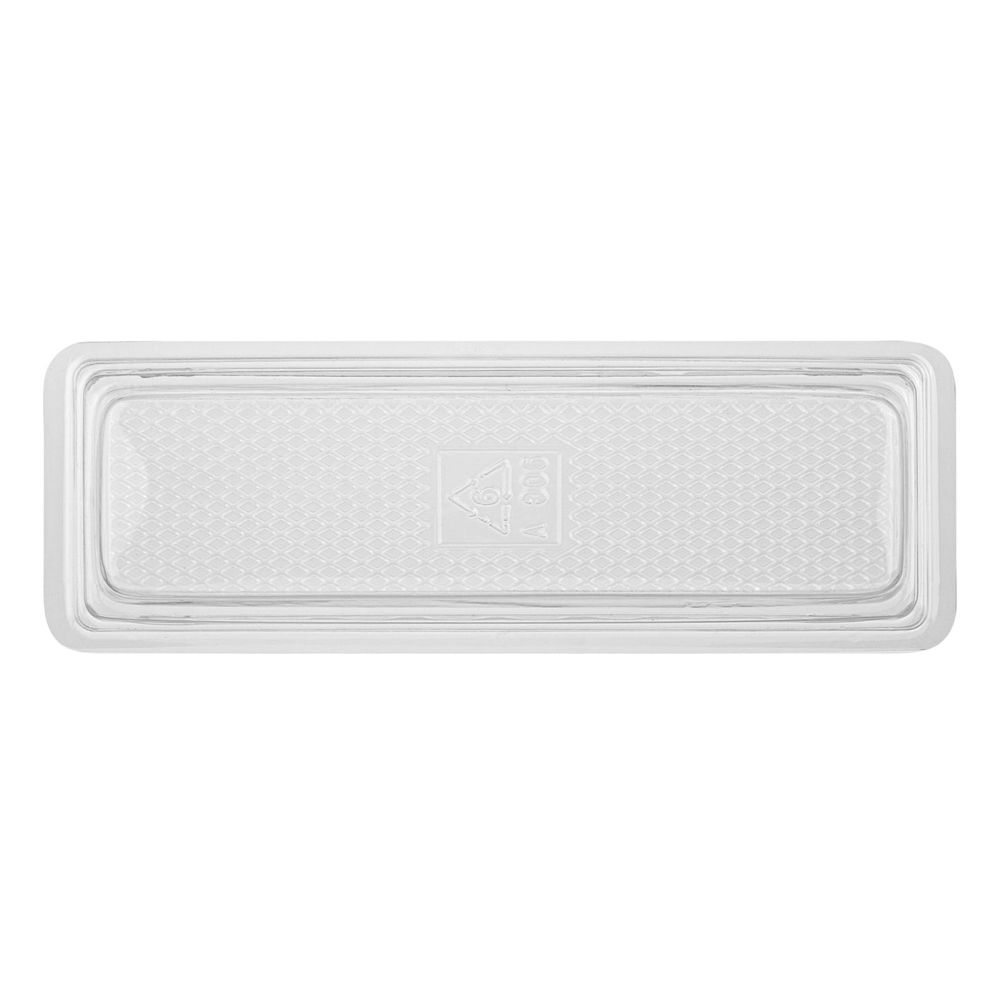 Thermo Tek 9 oz Rectangle Clear Plastic Pastry Box - with Lid - 7 3/4" x 2 3/4" x 2 1/4" - 100 count box