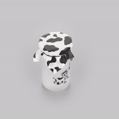 Mini Serve Cow Lines Plastic Decorative Wrapper - 4 1/2" x 4" - 500 count box
