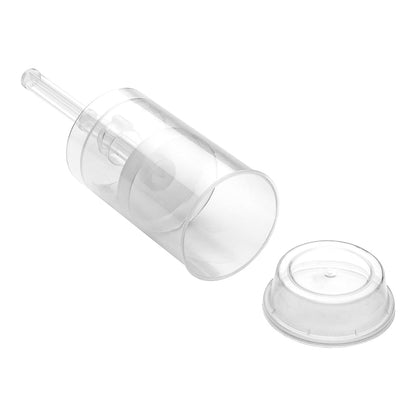 Sweet Vision 5 oz Round Clear Plastic Cake Pop Shooter - Push-Up - 3 1/2" x 3 1/2" x 1 1/2" - 100 count box