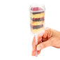 Sweet Vision 4 oz Heart Clear Plastic Cake Pop Shooter - Push-Up - 1 3/4" x 1 3/4" x 3 1/2" - 100 count box