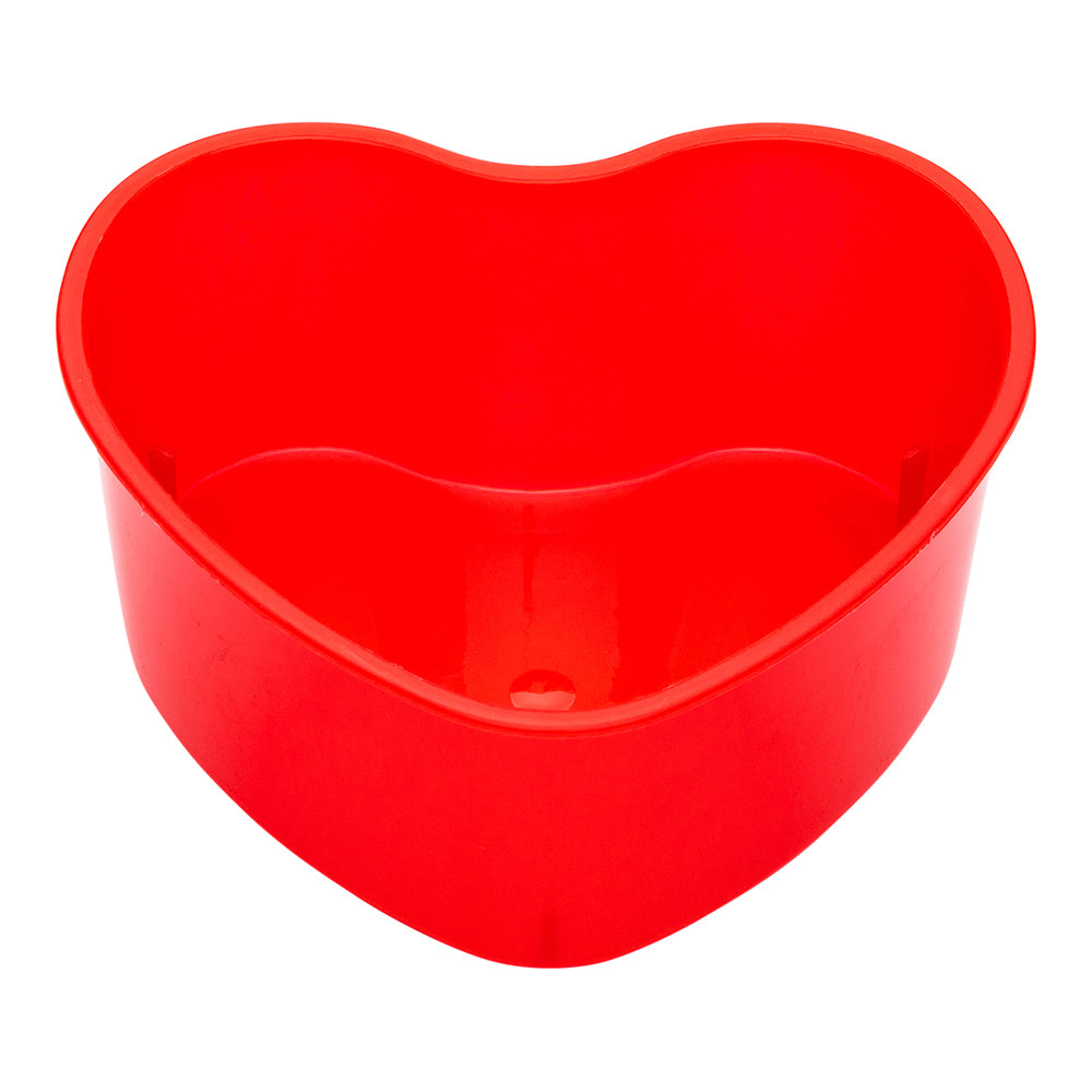 Mini Serve 5 oz Red Plastic Mini Heart Cup - 3 1/4" x 3" x 1 1/2" - 100 count box