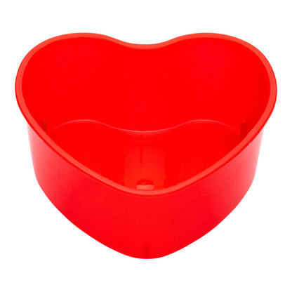 Mini Serve 5 oz Red Plastic Mini Heart Cup - 3 1/4" x 3" x 1 1/2" - 100 count box