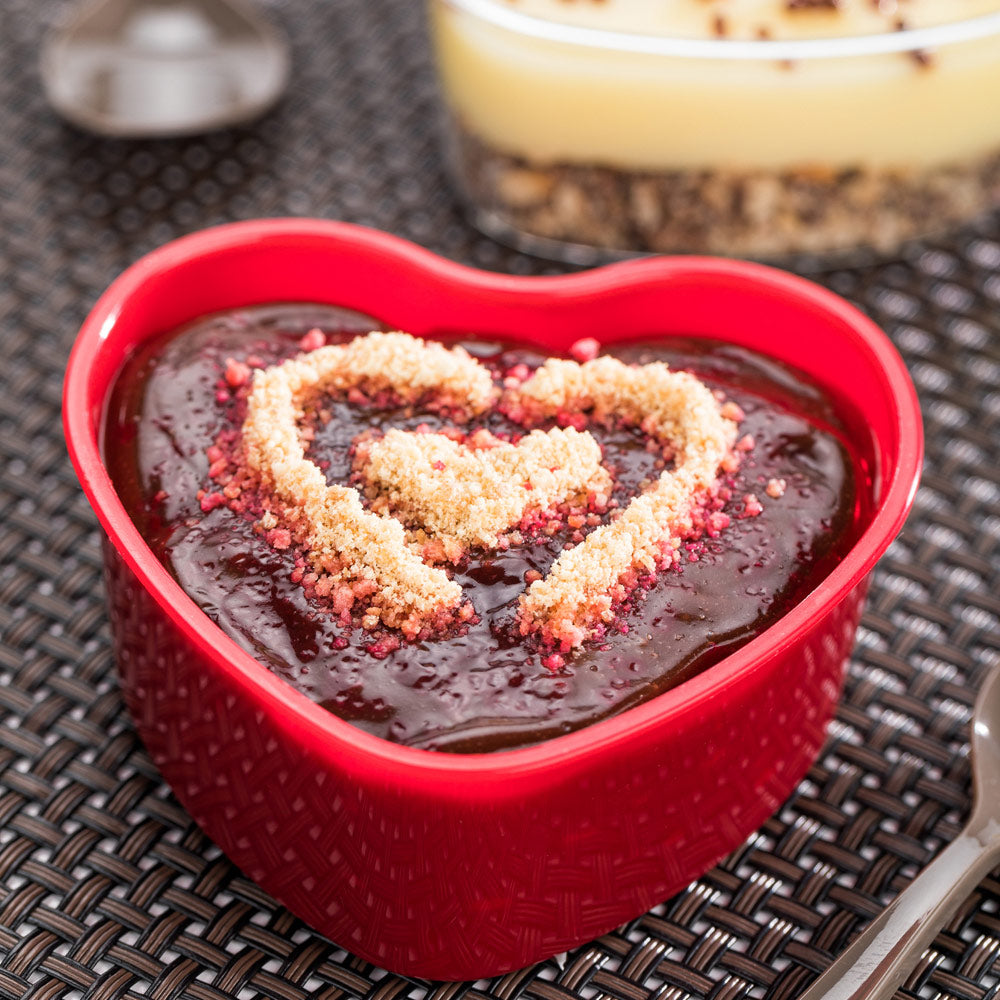 Mini Serve 5 oz Red Plastic Mini Heart Cup - 3 1/4" x 3" x 1 1/2" - 100 count box