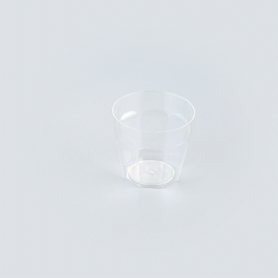 Mini Serve 5 oz Round Clear Plastic Mini Pilsner Cup - 2 3/4" x 2 3/4" x 2 1/2" - 100 count box