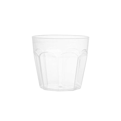 Mini Serve 5 oz Round Clear Plastic Mini Pilsner Cup - 2 3/4" x 2 3/4" x 2 1/2" - 100 count box