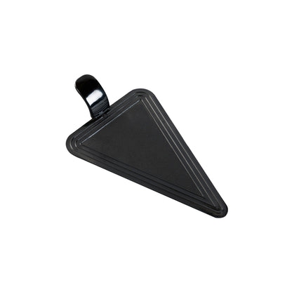 Pastry Tek Triangle Black Plastic Cake Server - 4 1/2" x 3" - 100 count box