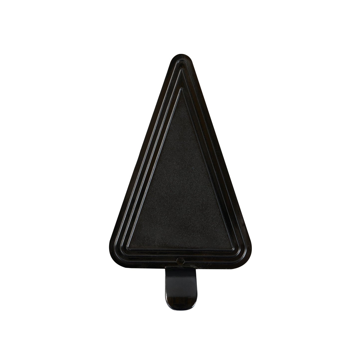 Pastry Tek Triangle Black Plastic Cake Server - 4 1/2" x 3" - 100 count box