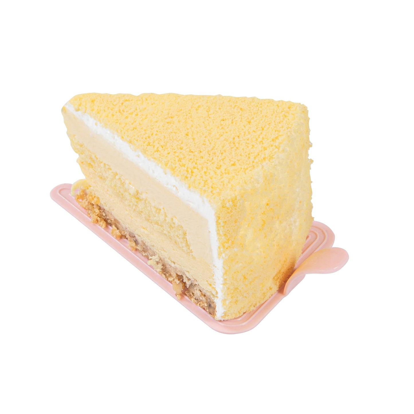 Pastry Tek Triangle Pink Plastic Cake Server - 4 1/2" x 3" - 100 count box
