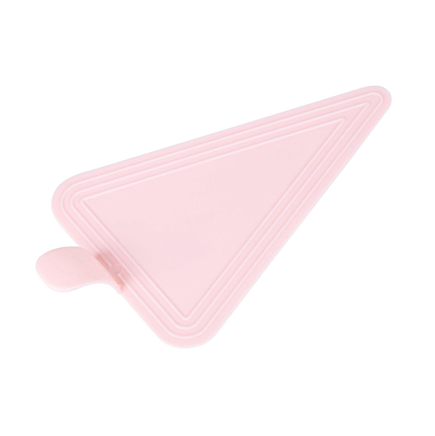 Pastry Tek Triangle Pink Plastic Cake Server - 4 1/2" x 3" - 100 count box