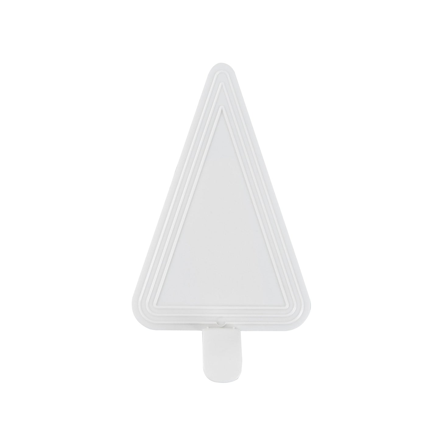 Pastry Tek Triangle White Plastic Cake Server - 4 1/2" x 3" - 100 count box