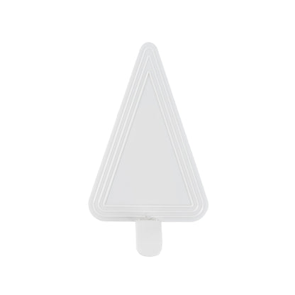 Pastry Tek Triangle White Plastic Cake Server - 4 1/2" x 3" - 100 count box