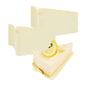 Pastry Tek Triangle Lemon Chiffon Plastic Cake Server - 4 1/2" x 3" - 100 count box