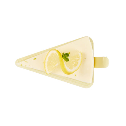 Pastry Tek Triangle Lemon Chiffon Plastic Cake Server - 4 1/2" x 3" - 100 count box