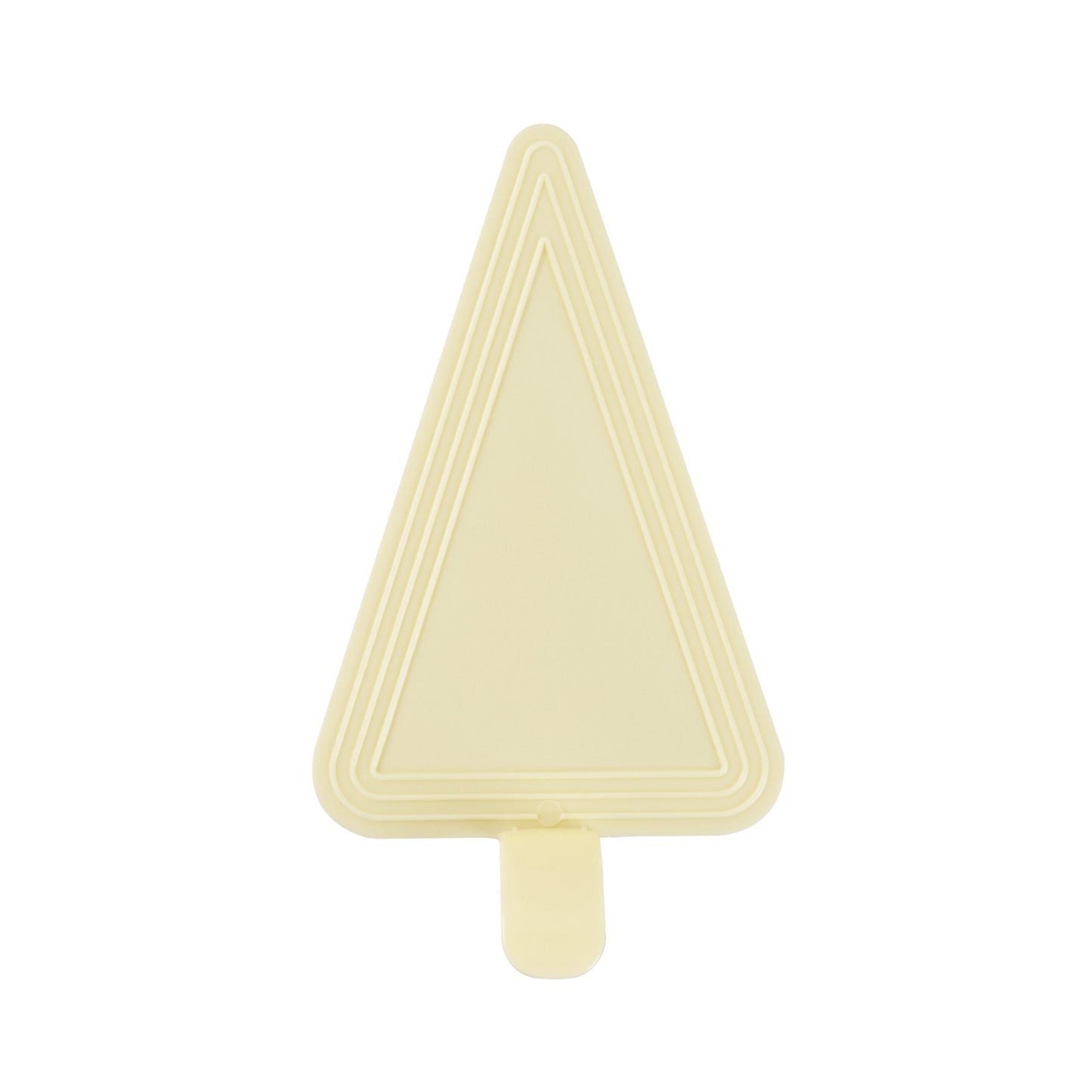 Pastry Tek Triangle Lemon Chiffon Plastic Cake Server - 4 1/2" x 3" - 100 count box