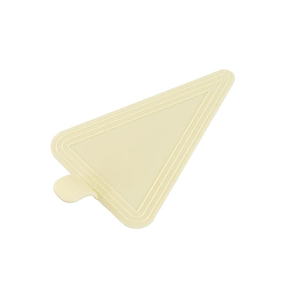 Pastry Tek Triangle Lemon Chiffon Plastic Cake Server - 4 1/2" x 3" - 100 count box