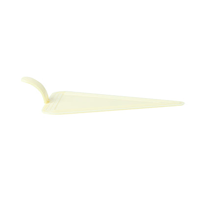 Pastry Tek Triangle Lemon Chiffon Plastic Cake Server - 4 1/2" x 3" - 100 count box