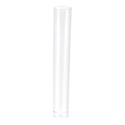 Mini Serve Delgado 1 oz Clear Plastic Test Tube Glass - 3/4" x 3/4" x 5 1/4" - 100 count box