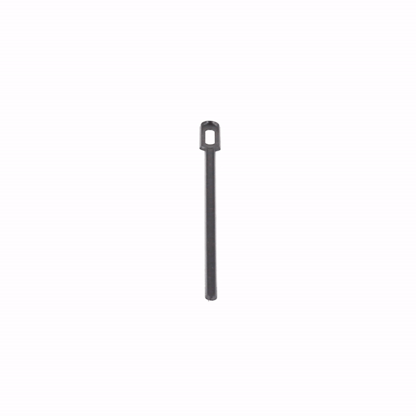 Restpresso Black Plastic Keyhole Coffee Stirrer - 6 1/4" - 100 count box