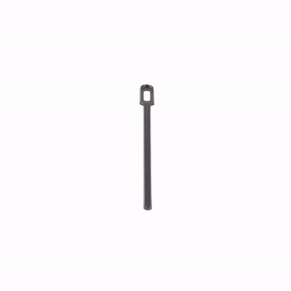 Restpresso Black Plastic Keyhole Coffee Stirrer - 6 1/4" - 100 count box