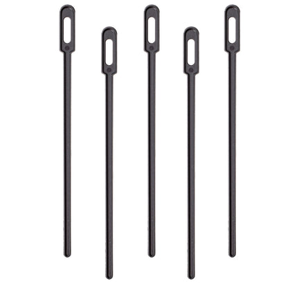Restpresso Black Plastic Keyhole Coffee Stirrer - 6 1/4" - 100 count box