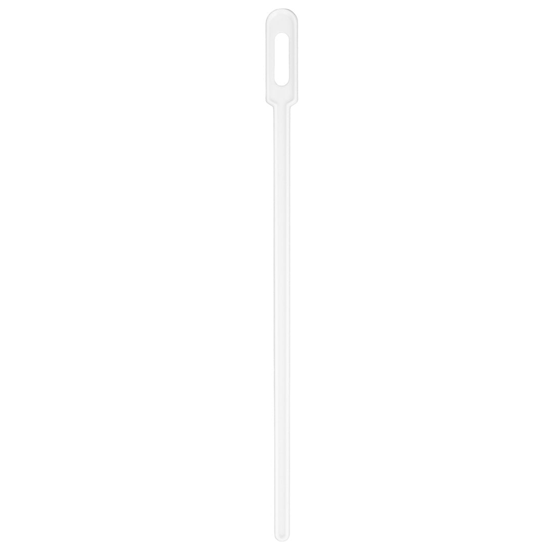 Restpresso White Plastic Keyhole Coffee Stirrer - 6 1/4" - 100 count box