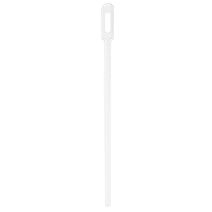 Restpresso White Plastic Keyhole Coffee Stirrer - 6 1/4" - 100 count box