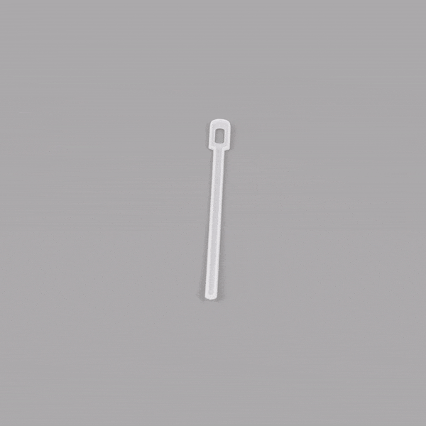 Restpresso White Plastic Keyhole Coffee Stirrer - 6 1/4" - 100 count box