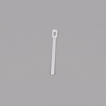 Restpresso White Plastic Keyhole Coffee Stirrer - 6 1/4" - 100 count box