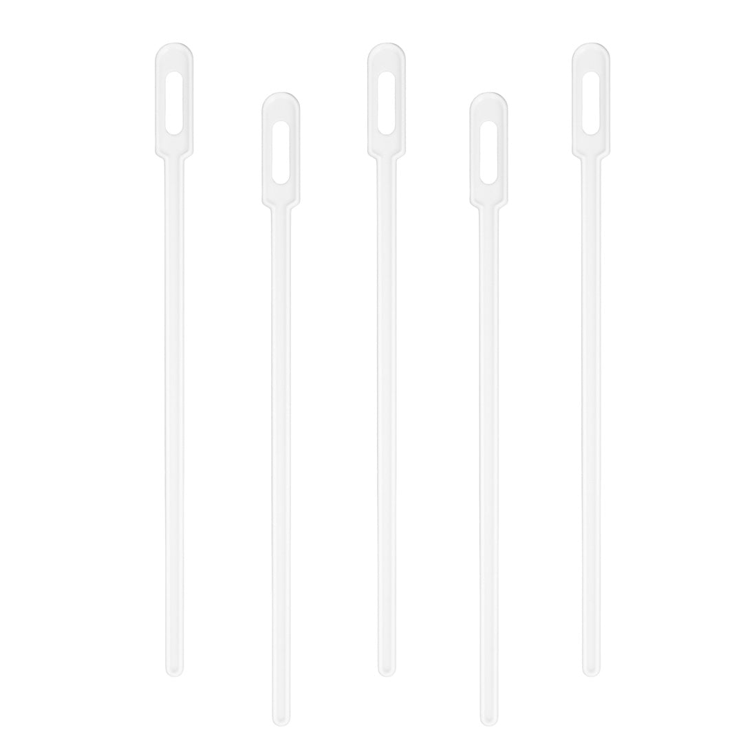 Restpresso White Plastic Keyhole Coffee Stirrer - 6 1/4" - 100 count box