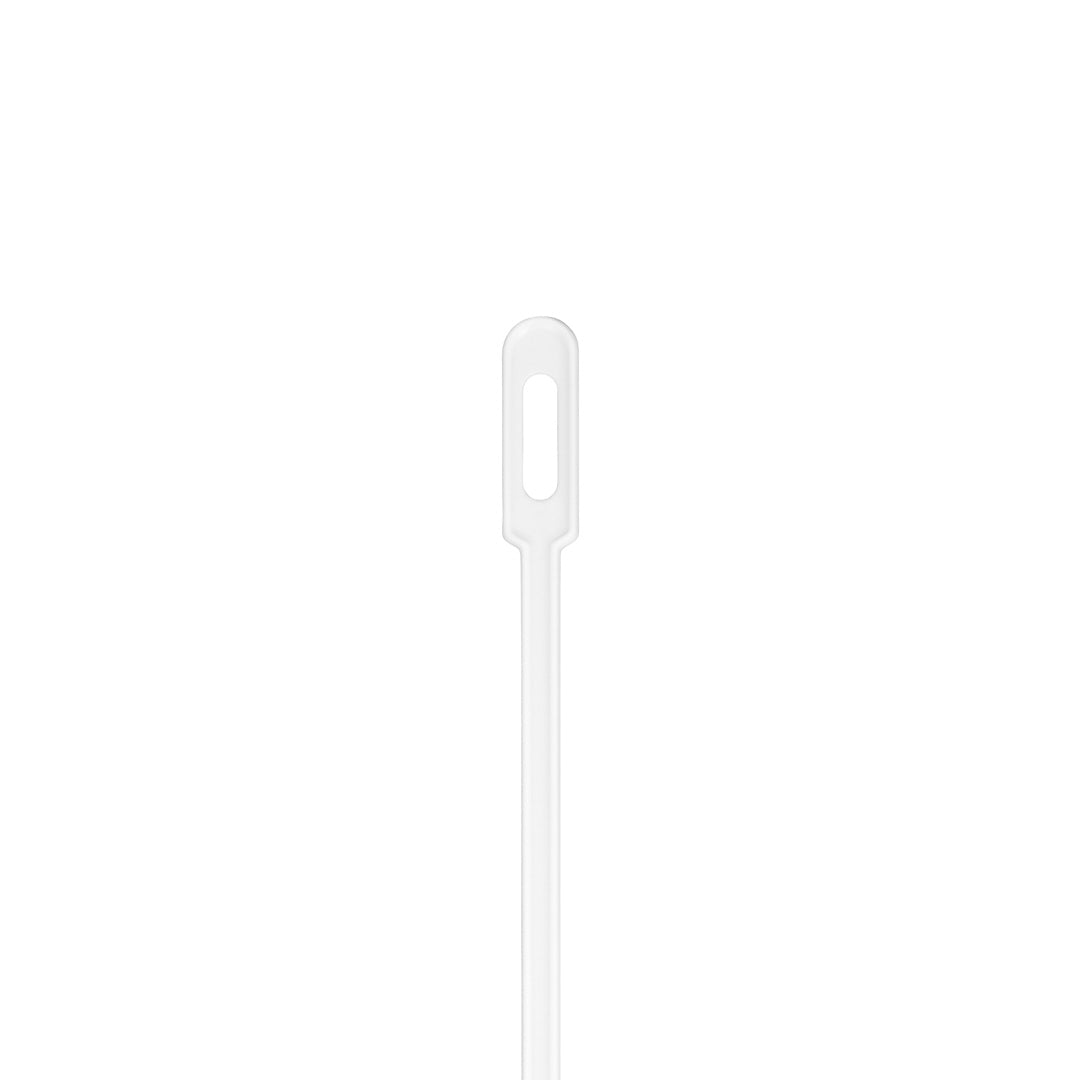 Restpresso White Plastic Keyhole Coffee Stirrer - 6 1/4" - 100 count box