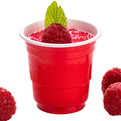 Chef 101 2 oz Red Plastic Party Cup - 2" x 2" x 2" - 25 count box