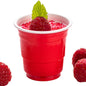 Chef 101 2 oz Red Plastic Party Cup - 2" x 2" x 2" - 25 count box