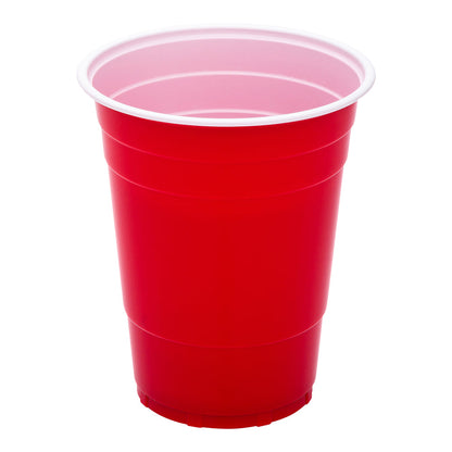 Chef 101 16 oz Red Plastic Party Cup - 3 3/4" x 3 3/4" x 4 3/4" - 500 count box