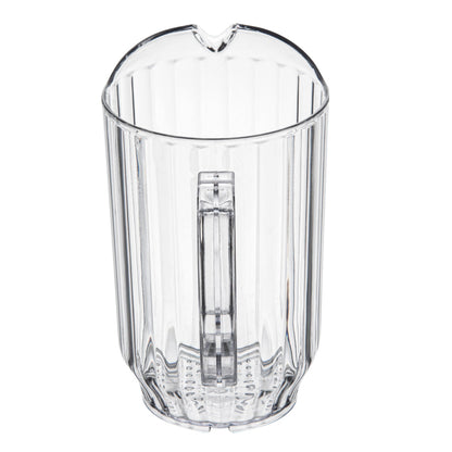 Chef 101 47 oz Clear Plastic Water Pitcher - 4 1/2" x 4 1/2" x 7 3/4" - 1 count box