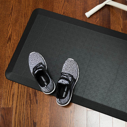 Comfy Feet Black Floor Mat - Extra-Padded, Non-Slip, Anti-Fatigue - 32" x 20" x 3/4" - 1 count box