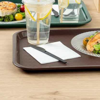 Basic Nature Black CPLA Plastic Knife - Heat-Resistant, Compostable - 6 1/2" x 1/2" - 250 count box