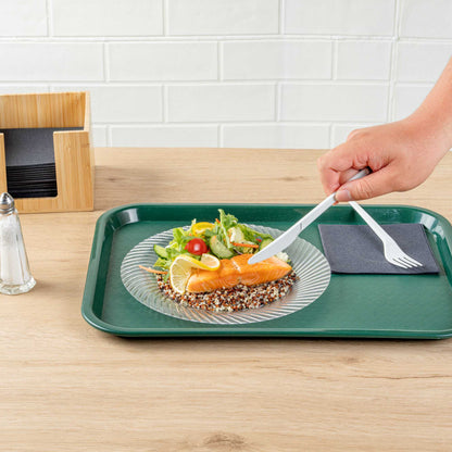 Basic Nature White CPLA Plastic Knife - Heat-Resistant, Compostable - 6 1/2" x 1/2" - 50 count box