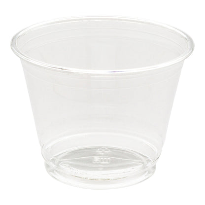 Visage 9 oz Clear Plastic Cup - 3 3/4" x 3 3/4" x 2 3/4" - 100 count box