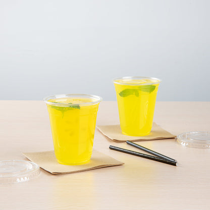 Visage 12 oz Clear Plastic Cup - 3 3/4" x 3 3/4" x 4" - 1000 count box